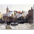 thumbnail image 1 of Ceramic Tile Mural-Theodore Steele City Shower Tile Mural 30. 17" w x 12.75" h using (12) 4.25 x 4.25 ceramic tiles, 1 of 3