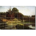 thumbnail image 1 of Ceramic Tile Mural-Theodore Steele Landscapes Painting 426. 25.5" w x 17" h using (24) 4.25 x 4.25 ceramic tiles, 1 of 3