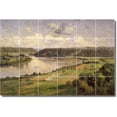 thumbnail image 1 of Ceramic Tile Mural-Theodore Steele Landscapes Painting 427. 72" w x 48" h using (24) 12 x 12 ceramic tiles, 1 of 3