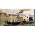 thumbnail image 1 of Ceramic Tile Mural-Thomas Anschutz Ships Kitchen Tile Mural 9. 36" w x 18" h using (18) 6 x 6 ceramic tiles, 1 of 3