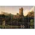 thumbnail image 1 of Ceramic Tile Mural-Thomas Cole Country Painting 344. 48" w x 32" h using (24) 8 x 8 ceramic tiles, 1 of 3
