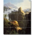 thumbnail image 1 of Ceramic Tile Mural-Thomas Cole Landscapes Painting 446. 17" w x 21.25" h using (20) 4.25 x 4.25 ceramic tiles, 1 of 3