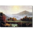 thumbnail image 1 of Ceramic Tile Mural-Thomas Cole Landscapes Painting 450. 72" w x 48" h using (24) 12 x 12 ceramic tiles, 1 of 3