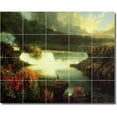 thumbnail image 1 of Ceramic Tile Mural-Thomas Cole Waterfalls Custom Tile Mural 15. 40" w x 32" h using (20) 8 x 8 ceramic tiles, 1 of 3