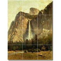 Ceramic Tile Mural-Thomas Hill Waterfalls Bathroom Tile Mural 26. 12.75" w x 17" h using (12) 4.25 x 4.25 ceramic tiles
