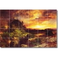 thumbnail image 1 of Ceramic Tile Mural-Thomas Moran Landscapes Painting 521. 36" w x 24" h using (24) 6 x 6 ceramic tiles, 1 of 3