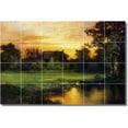 thumbnail image 1 of Ceramic Tile Mural-Thomas Moran Landscapes Painting 542. 48" w x 32" h using (24) 8 x 8 ceramic tiles, 1 of 3
