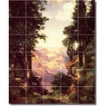 thumbnail image 1 of Ceramic Tile Mural-Thomas Moran Landscapes Painting 548. 40" w x 48" h using (30) 8 x 8 ceramic tiles, 1 of 3
