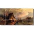 thumbnail image 1 of Ceramic Tile Mural-Thomas Moran Landscapes Painting 554. 36" w x 18" h using (18) 6 x 6 ceramic tiles, 1 of 3