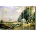 thumbnail image 1 of Ceramic Tile Mural-Thomas Moran Landscapes Painting 575. 48" w x 32" h using (24) 8 x 8 ceramic tiles, 1 of 3