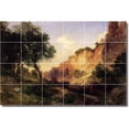 thumbnail image 1 of Ceramic Tile Mural-Thomas Moran Landscapes Painting 576. 48" w x 32" h using (24) 8 x 8 ceramic tiles, 1 of 3