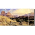 thumbnail image 1 of Ceramic Tile Mural-Thomas Moran Landscapes Painting 584. 36" w x 18" h using (18) 6 x 6 ceramic tiles, 1 of 3