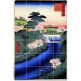 thumbnail image 1 of Ceramic Tile Mural-Utagawa Hiroshige Ukiyo-E Tile Mural Home Renovations Design Idea. 48" w x 72" h using (24) 12 x 12 ceramic tiles, 1 of 3