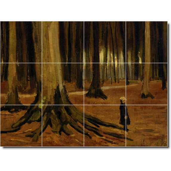 Ceramic Tile Mural-Vincent Van Gogh Country Painting 359. 48" w x 36" h using (12) 12 x 12 ceramic tiles