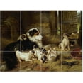 thumbnail image 1 of Ceramic Tile Mural-Walter Hunt Animals Painting 61. 24" w x 18" h using (12) 6 x 6 ceramic tiles, 1 of 3