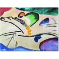 thumbnail image 1 of Ceramic Tile Mural-Wassily Kandinsky Abstract Painting 52. 17" w x 12.75" h using (12) 4.25 x 4.25 ceramic tiles, 1 of 3