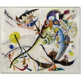 thumbnail image 1 of Ceramic Tile Mural-Wassily Kandinsky Abstract Tile Mural Floor Decor Decor. 36" w x 30" h using (30) 6 x 6 ceramic tiles, 1 of 3