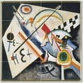 thumbnail image 1 of Ceramic Tile Mural-Wassily Kandinsky Abstract Tile Mural Traditional Interior Remodeling. 48" w x 48" h using (16) 12 x 12 ceramic tiles, 1 of 3
