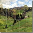 thumbnail image 1 of Ceramic Tile Mural-Willard Metcalf Landscapes Painting 592. 30" w x 30" h using (25) 6 x 6 ceramic tiles, 1 of 3