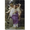 thumbnail image 1 of Ceramic Tile Mural-William Bouguereau Angels Bathroom Tile Mural 2. 48" w x 72" h using (24) 12 x 12 ceramic tiles, 1 of 3