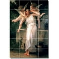 thumbnail image 1 of Ceramic Tile Mural-William Bouguereau Angels Floor Tile Mural 8. 32" w x 48" h using (24) 8 x 8 ceramic tiles, 1 of 3