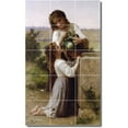 thumbnail image 1 of Ceramic Tile Mural-William Bouguereau Children Painting 43. 36" w x 60" h using (15) 12 x 12 ceramic tiles, 1 of 3