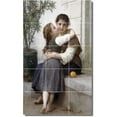 thumbnail image 1 of Ceramic Tile Mural-William Bouguereau Children Painting 47. 12.75" w x 21.25" h using (15) 4.25 x 4.25 ceramic tiles, 1 of 3