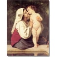 thumbnail image 1 of Ceramic Tile Mural-William Bouguereau Mother Child Painting 52. 36" w x 48" h using (12) 12 x 12 ceramic tiles, 1 of 3