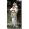 thumbnail image 1 of Ceramic Tile Mural-William Bouguereau Mother Child Painting 58. 18" w x 36" h using (18) 6 x 6 ceramic tiles, 1 of 3