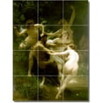 thumbnail image 1 of Ceramic Tile Mural-William Bouguereau Mythology Wall Tile Mural 18. 18" w x 24" h using (12) 6 x 6 ceramic tiles, 1 of 3