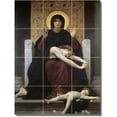 thumbnail image 1 of Ceramic Tile Mural-William Bouguereau Religious Shower Tile Mural 19. 12.75" w x 17" h using (12) 4.25 x 4.25 ceramic tiles, 1 of 3