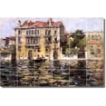 thumbnail image 1 of Ceramic Tile Mural-William Chase City Shower Tile Mural 26. 25.5" w x 17" h using (24) 4.25 x 4.25 ceramic tiles, 1 of 3