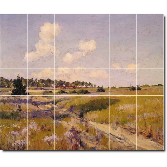 Ceramic Tile Mural-William Chase Country Painting 378. 25.5" w x 21.25" h using (30) 4.25 x 4.25 ceramic tiles