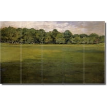 Ceramic Tile Mural-William Chase Country Painting 385. 21.25" w x 12.75" h using (15) 4.25 x 4.25 ceramic tiles