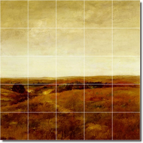 Ceramic Tile Mural-William Chase Country Painting 387. 40" w x 40" h using (25) 8 x 8 ceramic tiles