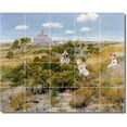 thumbnail image 1 of Ceramic Tile Mural-William Chase Country Painting 399. 30" w x 24" h using (20) 6 x 6 ceramic tiles, 1 of 3