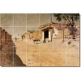 thumbnail image 1 of Ceramic Tile Mural-William Chase Village Painting 130. 36" w x 24" h using (24) 6 x 6 ceramic tiles, 1 of 3