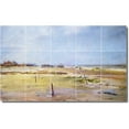 thumbnail image 1 of Ceramic Tile Mural-William Chase Waterfront Painting 429. 40" w x 24" h using (15) 8 x 8 ceramic tiles, 1 of 3