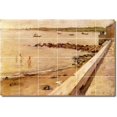 thumbnail image 1 of Ceramic Tile Mural-William Chase Waterfront Painting 432. 36" w x 24" h using (24) 6 x 6 ceramic tiles, 1 of 3