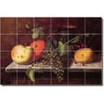 thumbnail image 1 of Ceramic Tile Mural-William Harnett Fruit Vegetables Kitchen Tile Mural 1. 72" w x 48" h using (24) 12 x 12 ceramic tiles, 1 of 3
