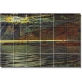 thumbnail image 1 of Ceramic Tile Mural-William Hunt Waterfront Painting 437. 25.5" w x 17" h using (24) 4.25 x 4.25 ceramic tiles, 1 of 3
