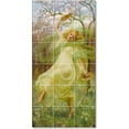 thumbnail image 1 of Ceramic Tile Mural-William Savage Cooper Women Painting 242. 12.75" w x 25.5" h using (18) 4.25 x 4.25 ceramic tiles, 1 of 3