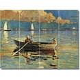 thumbnail image 1 of Ceramic Tile Mural-Winslow Homer Waterfront Painting 454. 32" w x 24" h using (12) 8 x 8 ceramic tiles, 1 of 3