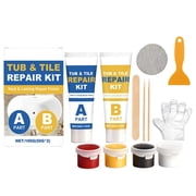 Ceramic Tile Repair Kit, 100g AB Epoxy Adhesive for Bathtub, Toilet & Porcelain Fix, Waterproof & Heat Resistant Mending Agent for Cracked Marble & Enamel