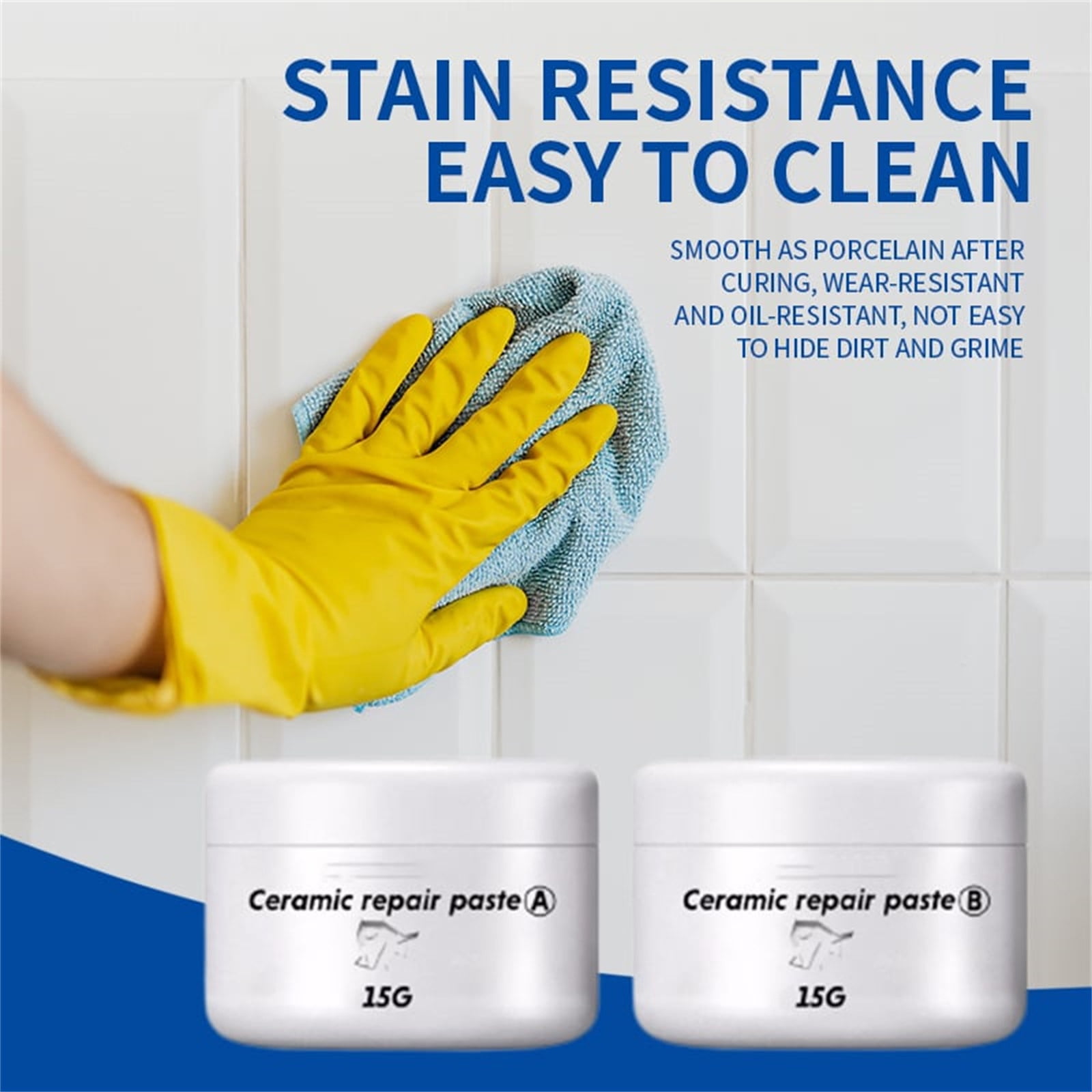Ceramic Tile Repair Paste | Porcelain Adhesive Kit for Crack Hole Chip ...