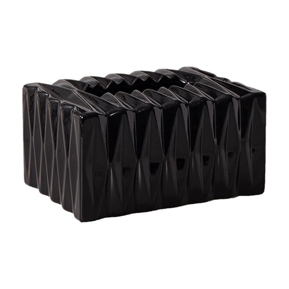 Ceramic Tissue Box Cover Modern Napkin Dispenser Holder for Living Room