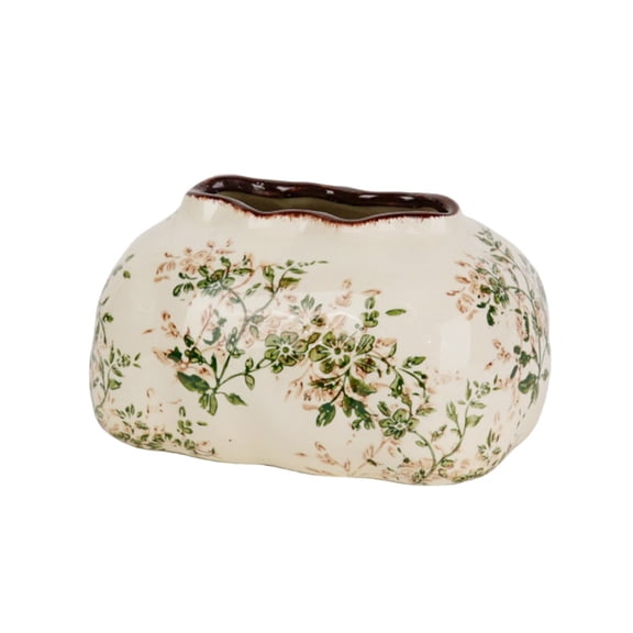 Ceramic Tissue Box Cover - Stylish Decorative Napkin Holder for Home and Living Room Table Decor