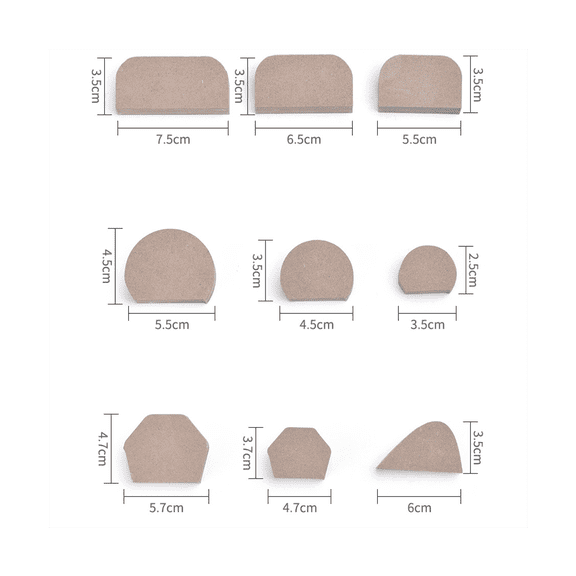 Ceramic Tool Teacups Bowl Handle Shape Plate Forming Molds Geometry Density Stripping Mud Plates Pottery Craft Tool