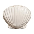 thumbnail image 1 of Ceramic Toothbrush Holder, White Seashell Design with 2-Slot, Modern Toothbrush Organizer for Family Bathroom Sink and Countertop, 1 of 6