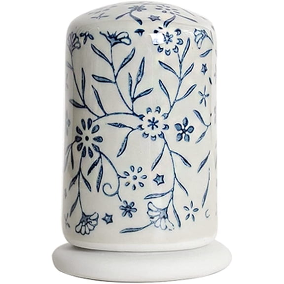 Ceramic Toothpick Holder Retro Flower Toothpick Box,Table Decoration